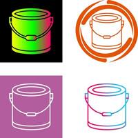 Paint Bucket Icon Design vector