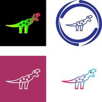 Dinosaur Icon Design vector