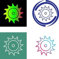 Saw Blade Icon Design vector