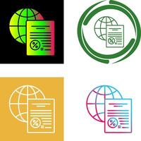 diseño de iconos globales vector