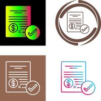 Paid Icon Design vector