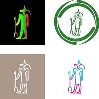 Egyptian god Icon Design vector