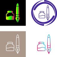 Ink and Pen Icon Design vector