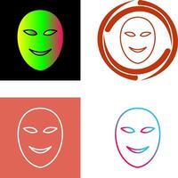 Ancient Face Mask Icon Design vector