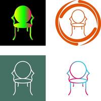 antiguo silla icono diseño vector