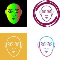 Human Face Icon Design vector