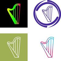 Harp Icon Design vector