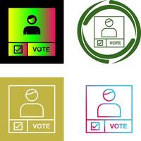 Candidate Banner Icon Design vector