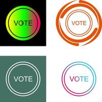 votar enlace icono diseño vector