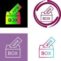 Giing Vote Icon Design vector