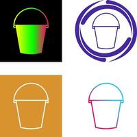 Water Bucket Icon Design vector