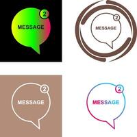 Message Bubbles Icon Design vector