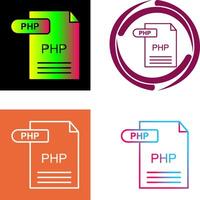 diseño de icono php vector