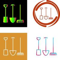 Gardening Tools Icon Design vector
