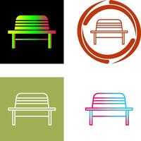 Garden Bench Icon Design vector