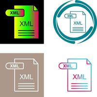 XML Icon Design vector