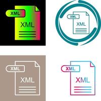 xml icono diseño vector