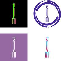 Gardening Fork Icon Design vector