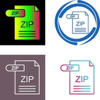 ZIP Icon Design vector