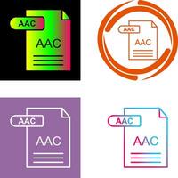 aac icono diseño vector
