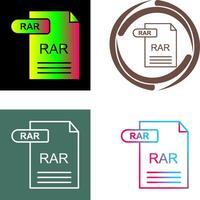 RAR Icon Design vector