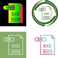 exe icono diseño vector