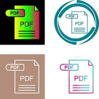 PDF Icon Design vector