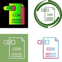 CDR Icon Design vector