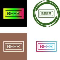 cerveza firmar icono diseño vector