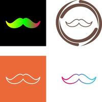 diseño de icono de bigote vector