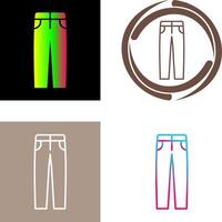 Men's Pants Icon Design vector