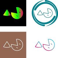 Pie Icon Design vector