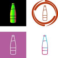 Beer Bottle Icon Design vector