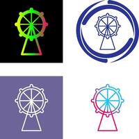 Ferris Wheel Icon Design vector