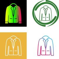 Stylish Jacket Icon Design vector