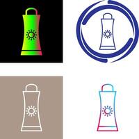 Sunblock Cream Icon Design vector