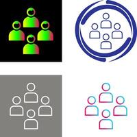 Network Group Icon Design vector