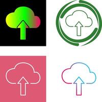 Upload to Cloud Icon Design vector