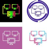 Connected Systems Icon Design vector