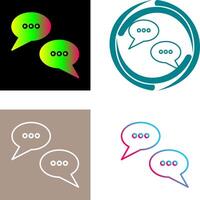 Conversation Bubbles Icon Design vector