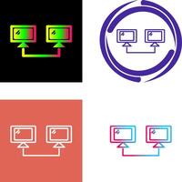 Connected Systems Icon Design vector