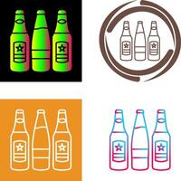 Beer Bottles Icon Design vector