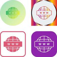 World Wide Web Icon Design vector