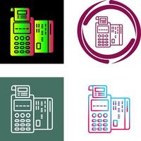 Pos Terminal Icon Design vector