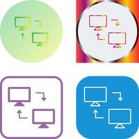 Sharing Systems Icon Design vector