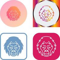 Orangutan Icon Design vector