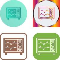 Heart Rate Monitor Icon Design vector