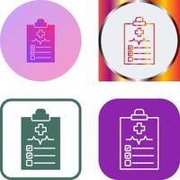 Medical History Icon Design vector