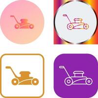 Lawn Mower Icon Design vector