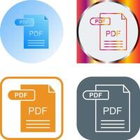 PDF Icon Design vector